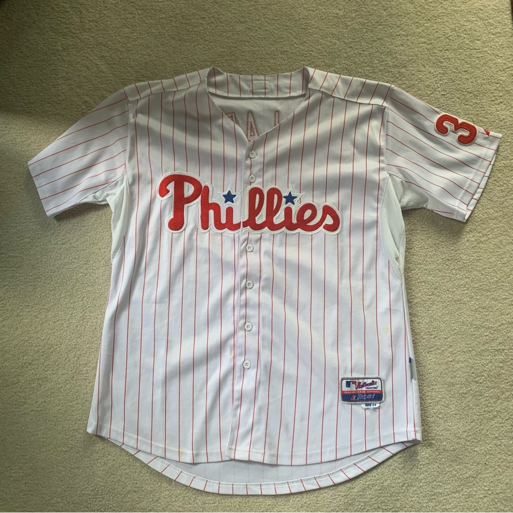 MLB Authentic Collection Phillies Halladay Jersey (Size 54)